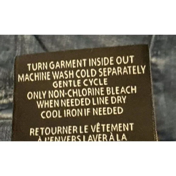 Eva Longoria Flare Distressed Slit Women’s Blue Denim Jeans Size 12 - Picture 7 of 16